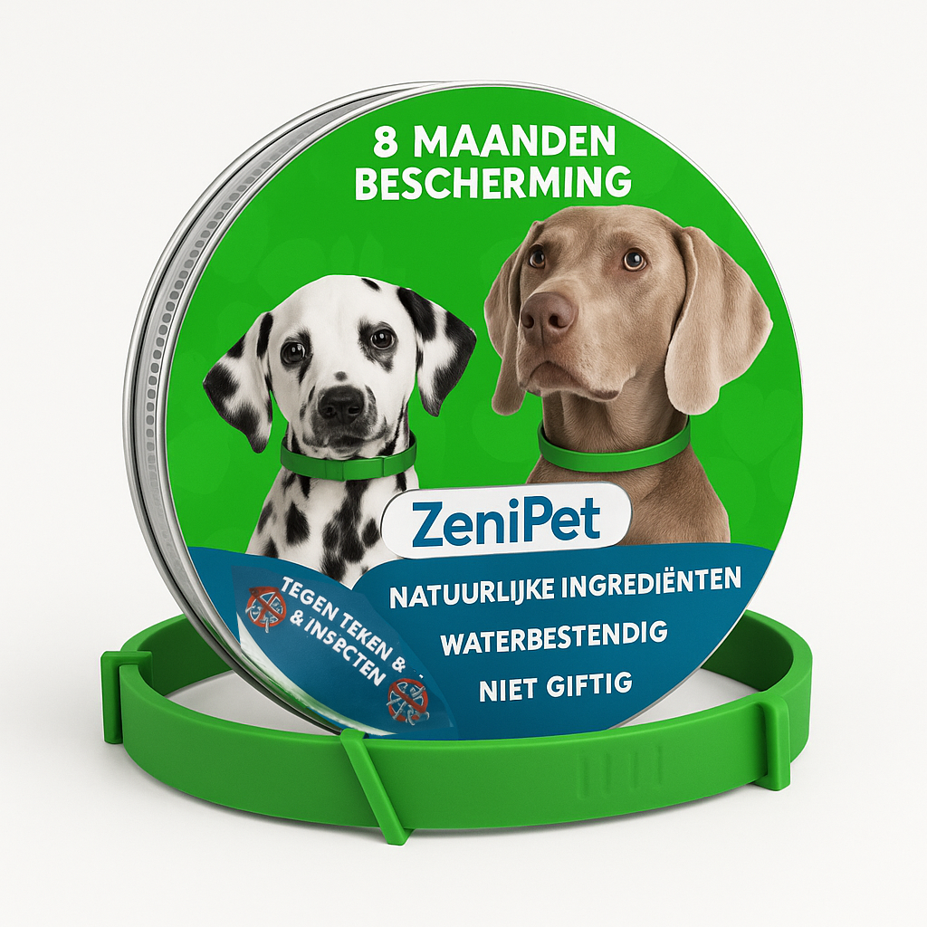 Zenipet™ – 8 Maanden Beschermband tegen Vlooien & Teken